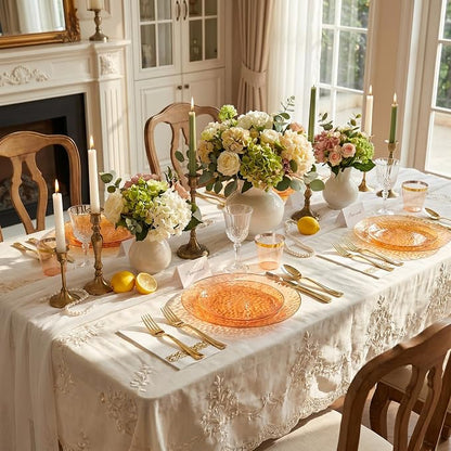 Rubtlamp 175 Pcs Plastic Dinnerware Set, Hammered Party Plates Set Include - Image 7