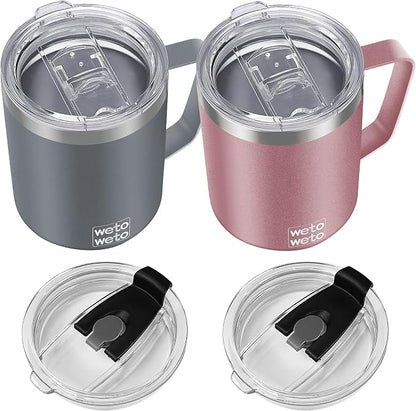 WETOWETO 14 oz Coffee Mug, Vacuum Insulated Camping Mug by Wetoweto
