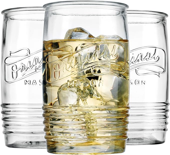 Glaver's Glass Tumbler Drinking Glasses Set of 4 – Genuine Artisan-Made Vintage - Image 8