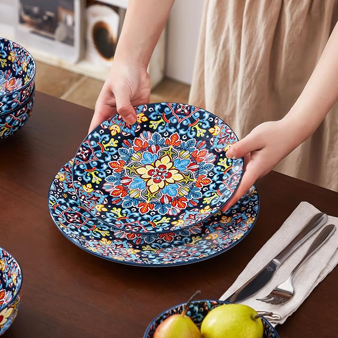vancasso 12 Pieces Dinnerware Sets, Porcelain Dishes Set - Image 6