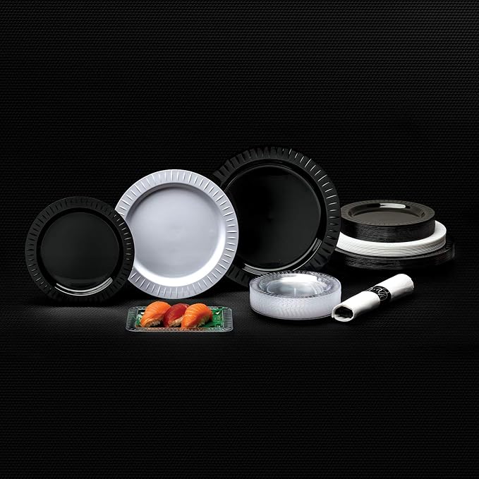 Party Essentials Elegance Quality Hard Plastic 6-Inch Round Party/Dessert Plates - Image 7