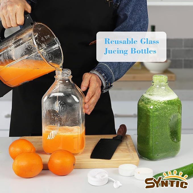 Syntic 64 Oz Glass Milk Bottle - Image 6