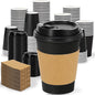 Clawsoff 100 Pack 12 oz Disposable Coffee Cups by BuyNow