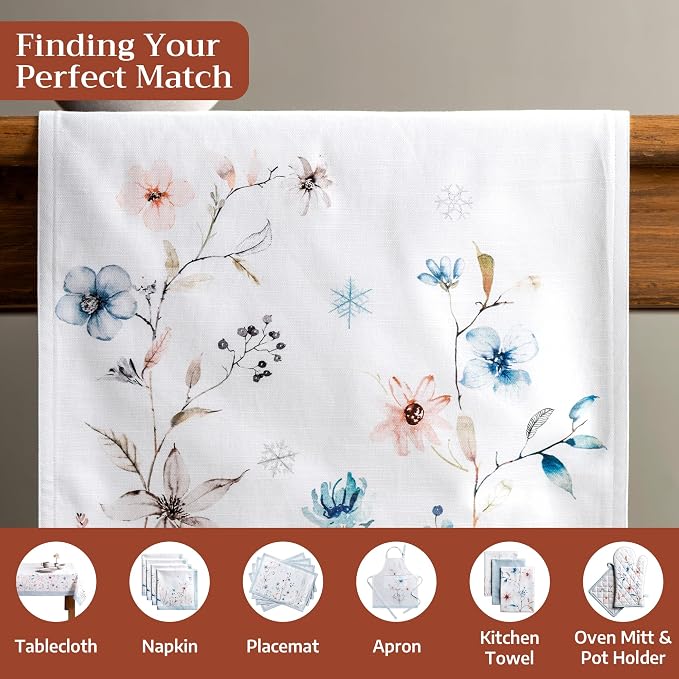 Maison d' Hermine Table Runner 100% Cotton 14.50" x 72" | Table Runners 72 - Image 4