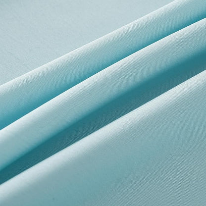 2-Pack 60x102 inch Dusty Blue Table Cloths, Solid Stain and Wrinkle Resistant Oblong Tablecloth, Premium Plain Weave Polyester Fabric Rectangle Table Linen Covers for Hotel, Wedding