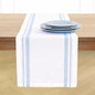 Solino Home 100% Pure Linen Table Runner, 14 x 144 in, French Stripe | Table by SolinoHome