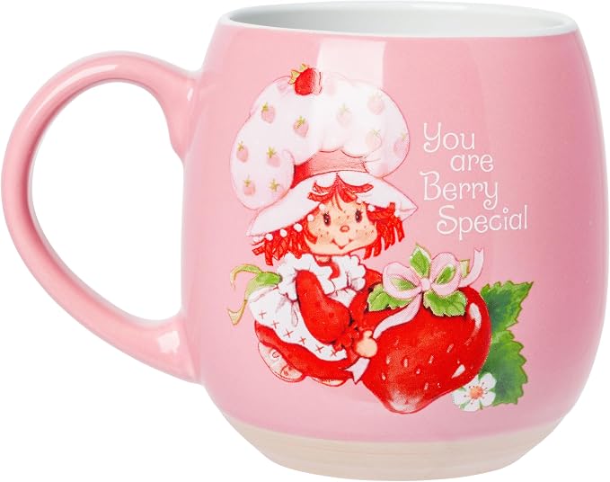 Silver Buffalo Strawberry Shortcake Vintage, Clay Base Ceramic Mug, 16oz | You - Image 2