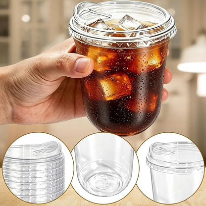 50 Sets 12 oz Clear Plastic Cups - Image 3