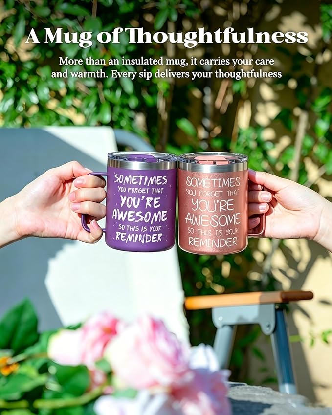 Inspirational Coffee Mug for Women, 12oz Insulated Stainless Steel Mug - Image 9