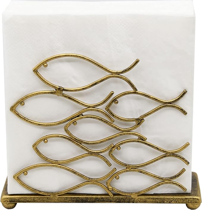 OwlGift Fish Design Napkin Holder, Ocean Serviette Dispenser, Marine Cocktail - Image 2