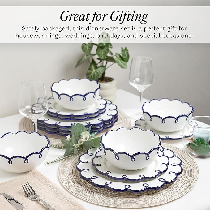 Sango 12-Piece Stoneware Dinnerware Set - Image 6