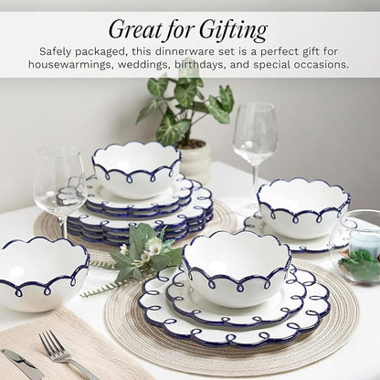 Sango 12-Piece Stoneware Dinnerware Set - Image 6