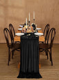 Black Velvet Table Runner 29x120 Inch Luxury Retro Halloween Runners | 5 Pieces by SoarDream