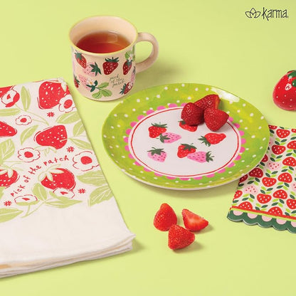 Karma, 8.75 inches Melamine Salad Plates Set of 4, Reusable Dishwasher Safe - Image 5