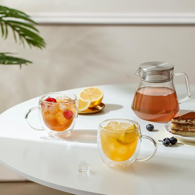 CNGLASS Double Wall Glass Coffee Mugs - Image 4