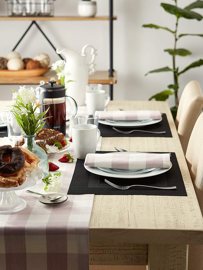 DII PVC Tabletop Collection Woven Indoor/Outdoor, Placemat Set, 6 Piece - Image 5