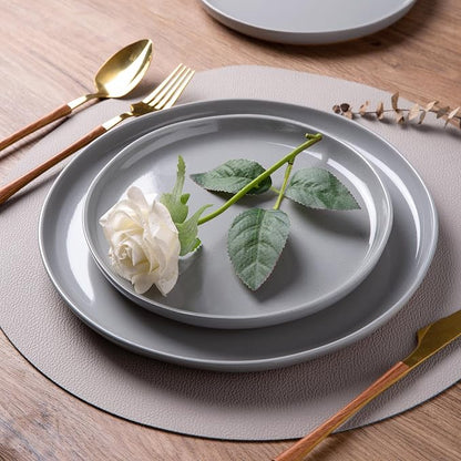 AmorArc Dinnerware Sets for 8, 24 Pieces Ceramic Plates and Bowls Set | Scratch - Image 2