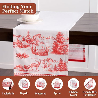 Maison d' Hermine Table Runner 100% Cotton 14.50" x 108" | Table Runners 108 - Image 4