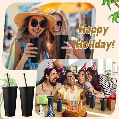 Honeydak 60 Pack Tumbler with Straw and Lid Bulk Cups - Image 6