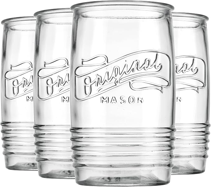 Glaver's Glass Tumbler Drinking Glasses Set of 4 – Genuine Artisan-Made Vintage - Image 5