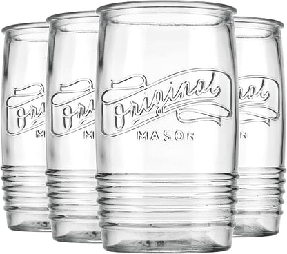 Glaver's Glass Tumbler Drinking Glasses Set of 4 – Genuine Artisan-Made Vintage - Image 5