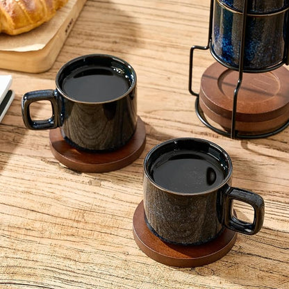 LUKA Porcelain Stackable Espresso Cups - Image 6