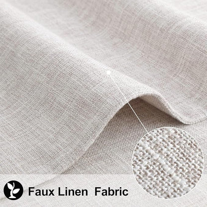 Faux Cotton Linen Placemats Set of 6, Cloth Washable Farmhouse Dining Table Mats - Image 3