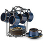 YHOSSEUN Espresso Cups Set of 6, 4 OZ Expresso Shots Cup by YHOSSEUN