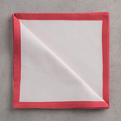Maison d' Hermine Cloth Napkins Set of 4 100% Cotton for Thanksgiving Christmas Decorations Everyday Reusable Square Fall Napkins Cloth Washable Dinner Party (Holly Time, 20"x20")