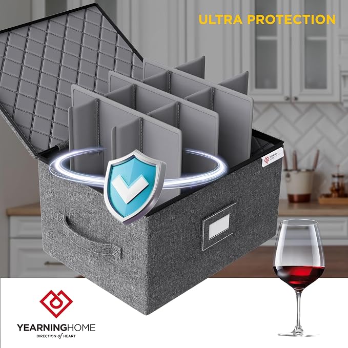2 Pack Wine Glass Storage Box - Image 5