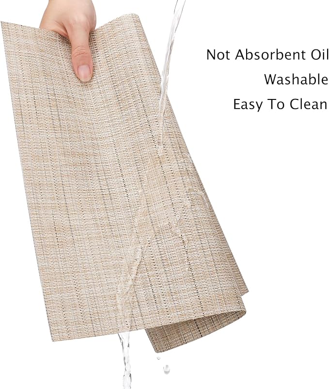 Myir JUN Beige Table Runner Home Decor Dining Table Runners | Vinyl Table - Image 7