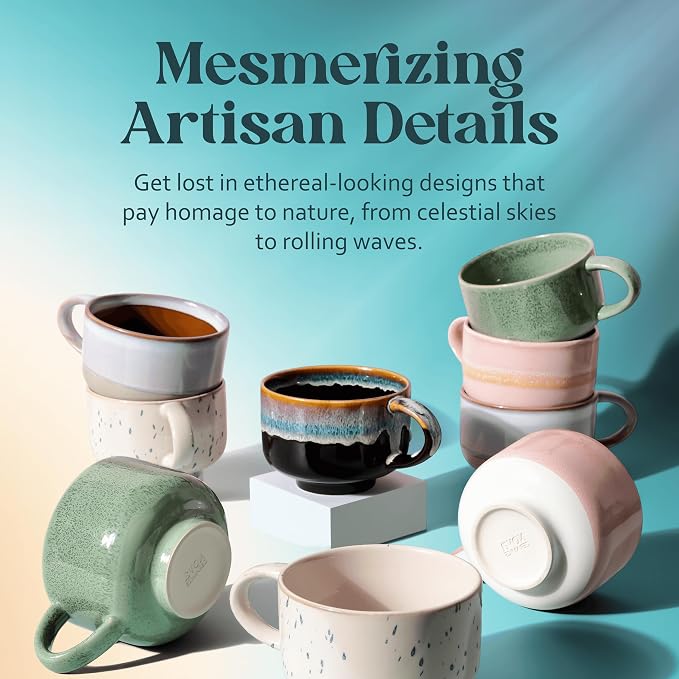 NOVA CERAMICS 16 oz Coffee Mugs - Image 9