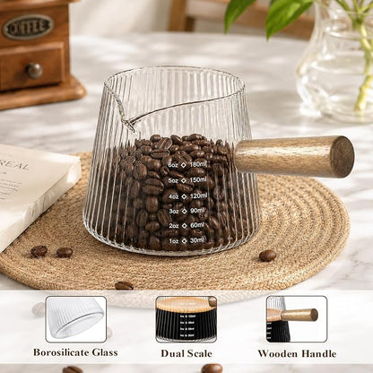 6OZ Espresso Shot Glass Cups Coffee Measuring Cup Coffee Bar Accessories | - Image 4