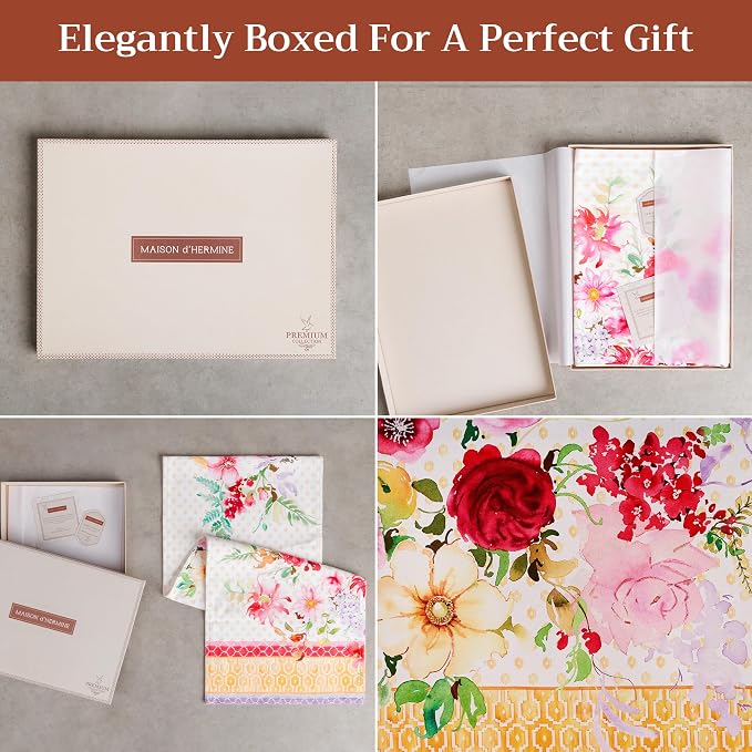 Maison d' Hermine Table Runner 100% Combed Cotton 14.5"x72" | Table Runners 72 - Image 6