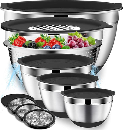 DUTZUN Kitchen Appliances, Large Mixing Bowls by DUTZUN