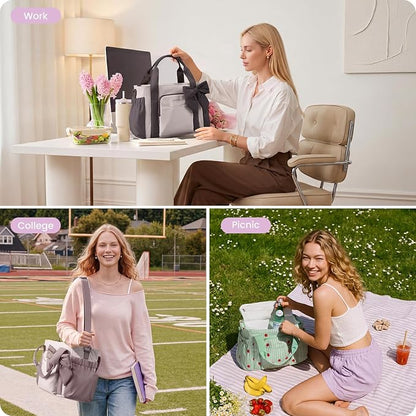 LOVEVOOK Insulated Lunch Box for Women, Adult Lunch Cooler Tote Bag - Image 8