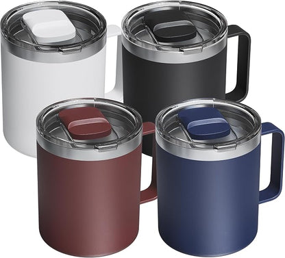 4 Pack 12oz Insulated Coffee Mug by avodvo
