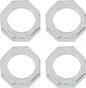 SARO LIFESTYLE Octagonal Crystal Glass Napkin Ring by SaroLifestyle