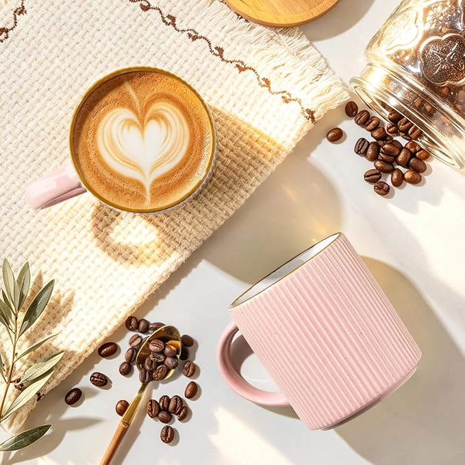 GBhome Ceramic Coffee Mugs Set of 6, 12oz Coffee Cups - Image 4