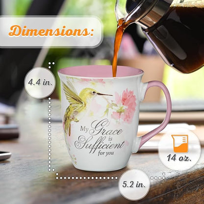 Christian Art Gifts Large Ceramic Inspirational Scripture Coffee & Tea Mug - Image 2