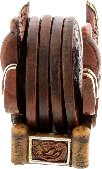 The Bridge Collection Western Saddle Coaster Set - Image 5