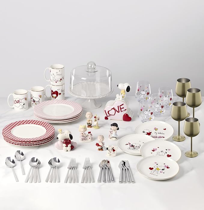 Lenox Gingham Pink Porcelain Valentine's Day Dinner Plate Set - Image 10
