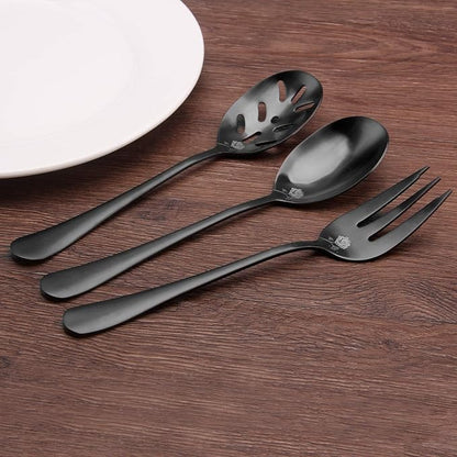 Matte Black Serving Set, sharecook 5-Piece 18/0 Stainless Steel Large Hostess - Image 5