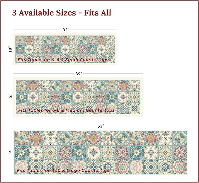 Heat Resistant Table Runner, 32 x 10 Inch - Image 4