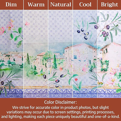 Maison d' Hermine Napkin 100% Combed Cotton Premium Cloth Napkin Decorative Washable Napkins Set of 4 for Home, Kitchen, Dining, Cocktail Parties & Camping - Luberon(20”X20”)