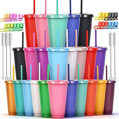 24 oz Reusable Plastic Cups, Custom Cups by Alohastarttg