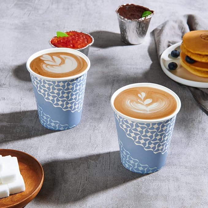 MUCHII Paper Coffee Cups 10 oz, Hot Coffee Tea Juice, Office Water Cooler - Image 2