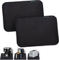 Heat Resistant Appliance Mat, Black, Non-Slip Kitchen Counter Protector, Large Size for Coffee Maker, Blender, Air Fryer (2, 16 * 24)