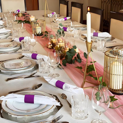 Holiday Parties Napkin Rings Set of 100, 2 Colors in 1, Reusable Adjustable - Image 5