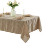 Newbridge Barcelona Luxury Damask Fabric Tablecloth, 60” Wide x 84” Rectangle by HomeBargainsPlus